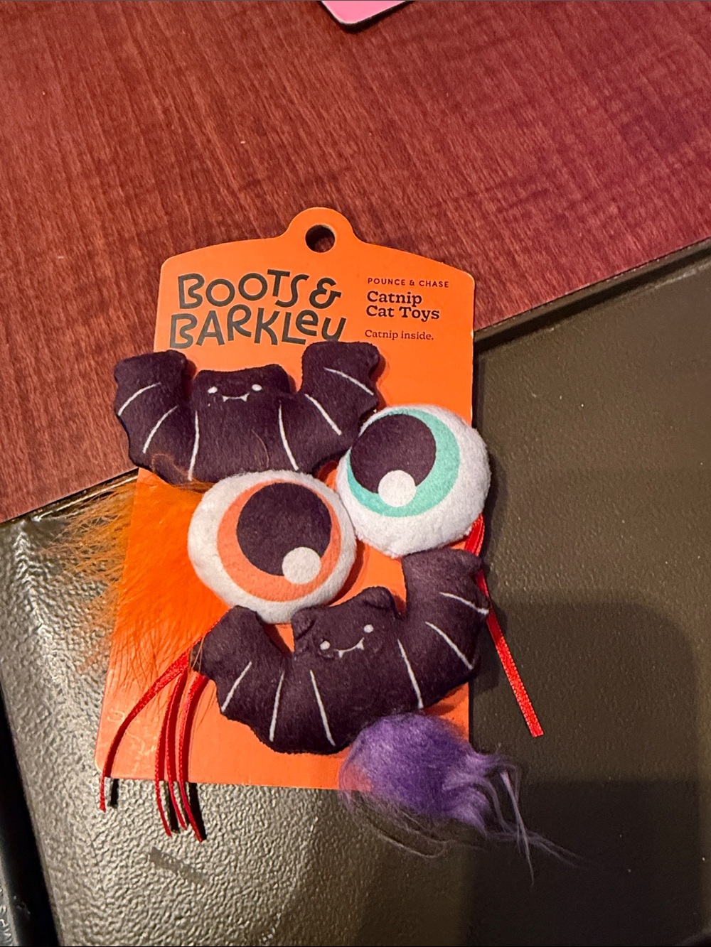 Boots & Barkley Catnip Cat Toy Set - Black, Orange, Purple, Teal, White